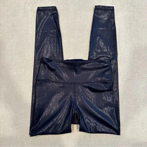 Gap Fit Sky High Rise Power Shine Leggings. XS. Navy.